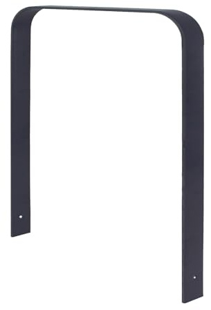 TRUTZHOLM Fahrradanlehnbügel 115x76 cm Einbetonieren Flachstahl Anthrazit | Fahrradständer inkl. Bodenqueranker, doppelseitig nutzbar, für 2 Fahrräder, 12 mm, feuerverzinkt, pulverbeschichtet