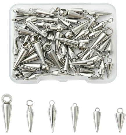 Stiesy Edelstahl Charms Metall Baumeln Charms für DIY Schmuckherstellung Handwerk Zubehör