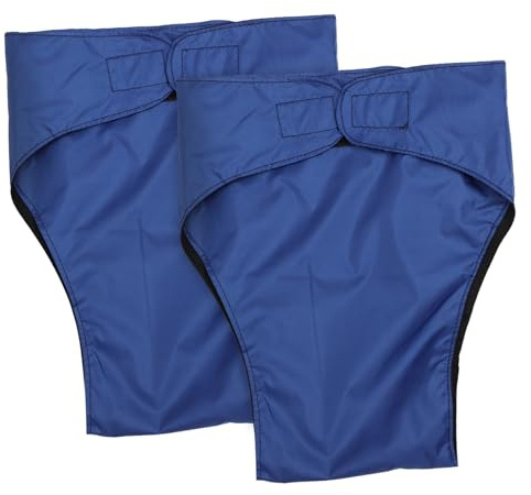 HIAKDOFT 2 pezzi Pannolini per Adulti Impermeabili Riutilizzabili Mutande Incontinenza Regolabili in Morbido Anti-perdite Adatti per Anziani e Persone con Necessità di Assistenza