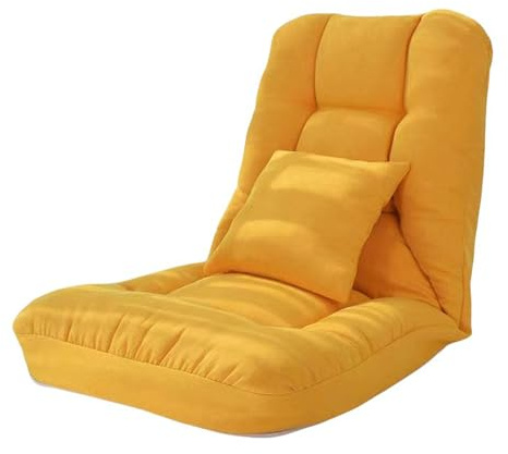 Liegestühle – verstellbare Gartenstühle mit Rückenstütze und Kissen, klappbarer Bodenstuhl für Entspannung im Freien, gepolstertes Schlafbett, bequeme Couch