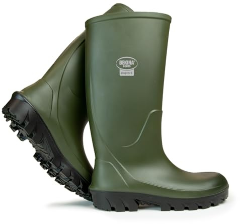 Bekina Boots StepliteS FlexGrip Stiefel O4 grün/schwarz, ohne Schutzkappe (grün, normal, EU Schuhgrößensystem, Erwachsene, Numerisch, M, 42)