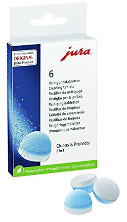 Jura Cleaning tablets - , White/Blue ,6 Count (Pack of 1)