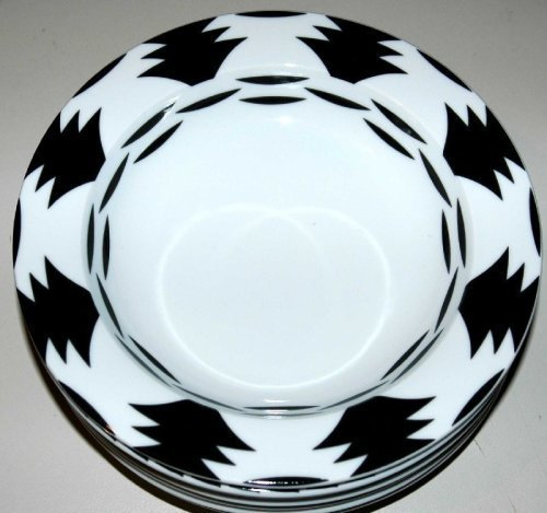 UMBRA Bopla Porzellan tiefer Teller 22cm Serie Black & White Suppenteller 22 cm Rim Soup Plate