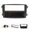 tomzz Audio 2434-008 Radioblende Set kompatibel mit Mercedes C-Klasse W203 S203 CL203 CLK C209 A209 Viano Vito schwarz mit Radioadapter ISO Einbauschacht