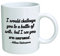Funny Mug 311,8 gram – I would You au défi d'une Bataille de Talent, mais Je te voir, les mains nues. William Shakespeare. Brother. Cool Cadeau d'anniversaire pour collègues, homme et femme, homme ou femme, Papa, maman, sœur