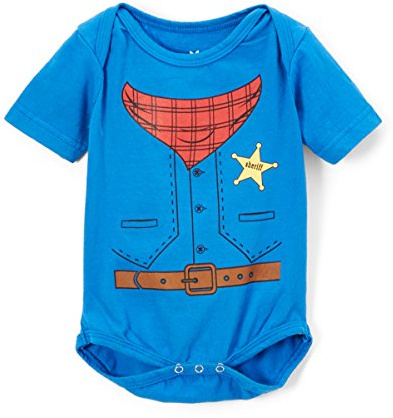 Doodle Pants Baby Boys' Cowboy Chaps Bodysuit 12M Blue