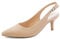 Greatonu Escarpins à Talons pour Femme - avec Bout Pointu et Bride arrière, Nude, 37 EU