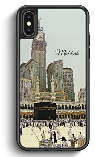 Panorama Makkah Mekka - Silikon Hülle für iPhone X - Motiv Design Islam Muslimisch Schön - Cover Handyhülle Schutzhülle Case Schale