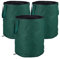 Relaxdays Laubsack selbstaufstellend, 3er-Set, Gartenabfallsack Pop-Up, 160 L, Gartensack selbststehend, ∅: 55 cm, grün