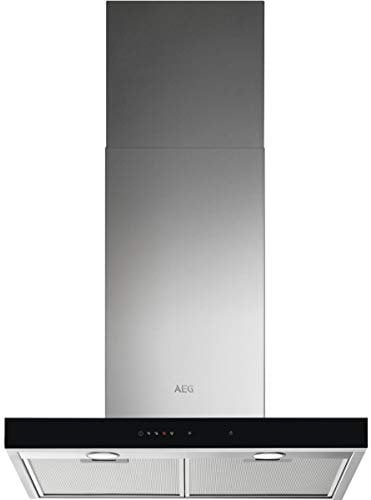 AEG DBE5661HG Campana Extractora de Pared, 60cm, 3 Niveles de Potencia, Función Brisa, Potencia Máxima 700 m3/h, 54 dB(A), Luces LED, Sincronización Automática con Placa, Inox,Clase A, Fabricado en UE