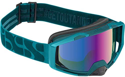 IXS Trigger LP MTB/BMX/E-Bike für Erwachsene, Unisex, Green Everglade/Blue, Low Profil
