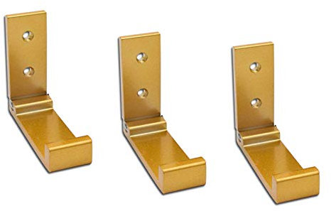 Faltbare Wandhalterung für Kopfhörer, Headset-Wandhalterung, Aluminium-Wandhalterung, Haken für Küche, Badezimmer, Schlafzimmer, Wohnzimmer, Tür, Schrank, 3 Stück