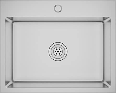vidaXL Fregadero Cocina Hecho a Mano de Acero Inoxidable Lavabo