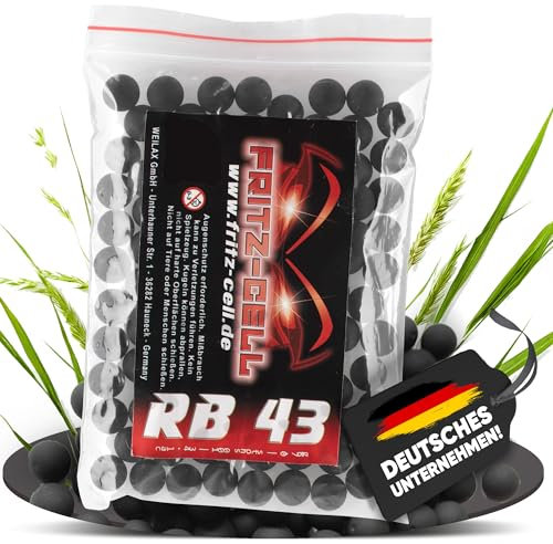 100 x Rubberballs Cal.43 Gummigeschosse Fritz-Cell kompatibel mit T4E RAM