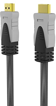 INCA Cavo HDMI 4K ad alta velocità Ethernet HDR Full UHD GOLD HDMI Versiyon 2.0 (10 cm)