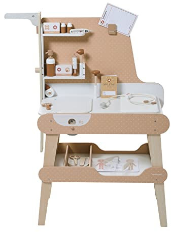 Vertbaudet Kinder Spieltisch,Kinderarztpraxis, Holz FSC® weiß