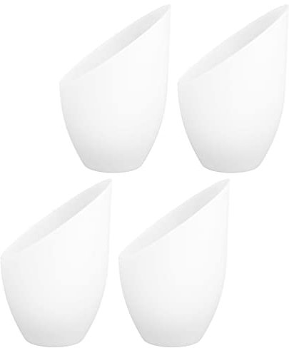 4 Stücke Ersatz Lampenschirme Weiß Lampenschirm Kunststoff Lampenschirm Ersatz 30Mm/1. 18-Zoll-Loch -Design Lampenabdeckung Ersatz-Lampenschirm