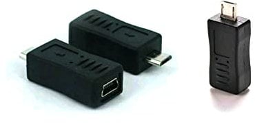 Mr. Gadget's Solutions® Mini USB Female to Micro USB Male Adapter Charger Converter Adapter