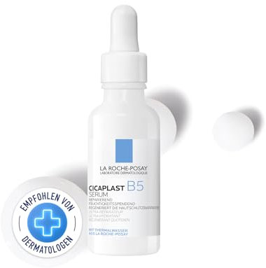 La Roche Posay Cicaplast B5 Serum, Schützend, reparierend und feuchtigkeitsspendend fürs Gesicht, Bei Hautrötungen und fahlem Teint, Mit Dexpanthenol, Glycerin und Hyaluronsäure, 30 ml