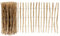 Garmix Staketenzaun Holzzaun Holzlamellen Gartenzaun 5m (90cm 4-5cm)