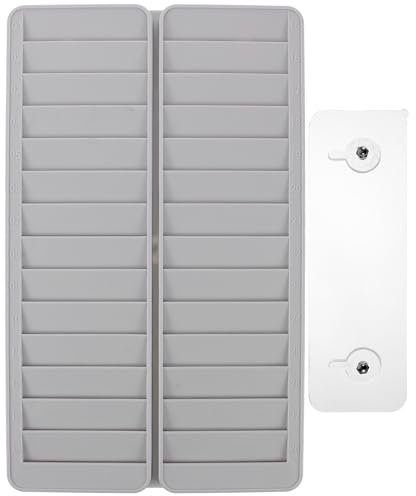 Operitacx Porte-cartes Visite Verticale Gris Pp Porte-cartes De Crédit Pour Montage Mural