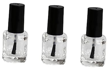 10 Stück Leere Nagellackfläschchen 10ml aus Glas, Eckig