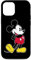 Hülle für iPhone 12/12 Pro Disney Mickey Mouse Klassische Pose Schwarz
