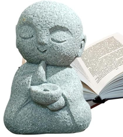 Idezek Aquarium-Buddha-Statue, kleine Buddha-Figuren,Aquariumdekoration Kleine Mönchsstatuen | Kreative Desktop-Ornamente, Bezaubernder Mini-Buddha für Miniaturlandschaften, Auto-Armaturenbrett