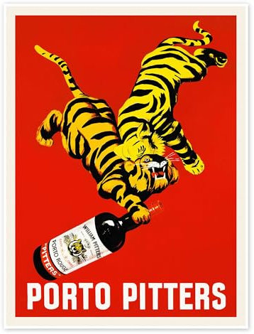 Porto Pitters Poster von Leonetto Cappiello 30 x 40 cm Rot Wandbilder Wanddeko