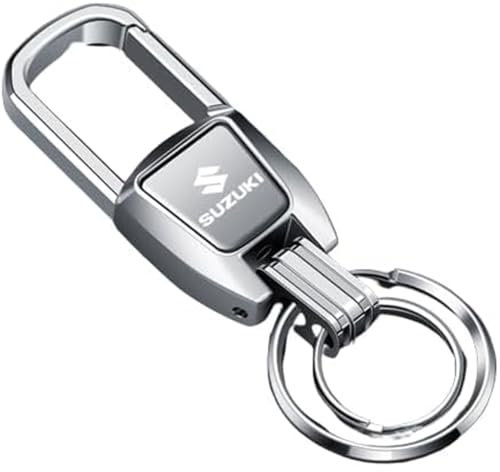 LIUBYEW Auto-Schlüsselanhänger, für Suzuki Schlüsselanhänger für Auto Personalisierter Geschenk zum Führerschein,A-S