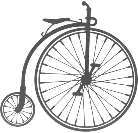 GARVALON Wrought Iron Wall Decoration Bicycle Retro Metal Craft Wall Hanging Decor for Indoor Home Display