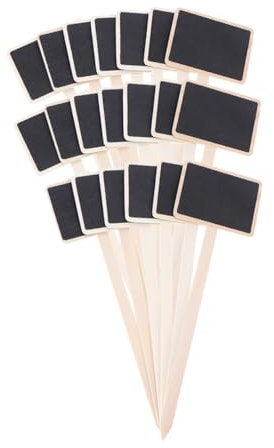 Warmhm 20 Stücke Holz Tafel Stakes Garten Anlage Zeichen Mini Stick Für Decor