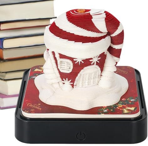 Kalender 2025, Kunstkalender 2025 – Kunstdruck-Kalender aus Papier für Skulpturen | Kalender Notizblock 2025, Weihnachts-Wochenkalender Notizblock, kreativer Scul Kalender