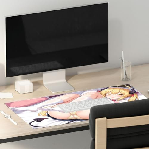 Sexy Anime Girl Ecchi Mauspad xxl 900x400 Mauspad XXL,Groß Mauspad Gaming mit Motiv Tischunterlage Large Size Spezielle Oberfläche Schreibtischunterlage Verbessert Präzision und Geschwindigkeit Fra