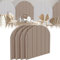 3D Wandpaneele,4 Stück 32x43cm Wandschutz Filz-Paneel Dekorative Wandpaneele Selbstklebend Antikollision Wandpolster für Schlafzimmer,Kinderzimmer (Kamel)