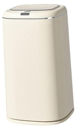 JIYIBEI Poubelle Automatique 40L, ABS, Beige, Poubelle Intelligente sans Contact, Capacité 40L