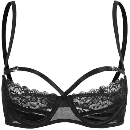TYUIOP red Lingerie Christmas Lingerie Plus Size Women Sexy lace Bodysuit Naughty Outfits Women badysuits Balloon Quarter Cup Bra Plus Size Dress Basques Sexy Transparent Bra
