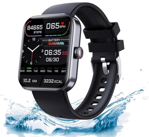 Wizvox Dotmalls Trackpro 2.0 𝐵l𝑜𝑜𝑑 S𝑢𝑔𝑎𝑟 Monitor, 2024 Neu Smartwatch Herren Mit Bl𝑢tz𝑢ck𝑒r𝑚𝑒𝑠𝑠𝑢𝑛𝑔 - Watch Shirem Track Pro 2.0 with bl𝑜𝑜d gl𝑢cose 𝑚𝑜n𝑖t𝑜r𝑖ng -Shiroz,Schwarz