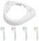 Annlpoy Base Supporto Porta Testine per Spazzolino Elettrico Con 4 tappi antipolvere, universale per Oral-B 3757, organizzatore da bagno salvaspazio per spazzolini agganciabili, 8,5 x 7,5 x 2 cm
