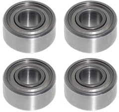 Edelstahl Kugellager 2x5x2,5 mm - SMR52 ZZ NIRO 4 Stück - rcbay | Miniatur Rillenkugellager AISI 440C rostfrei