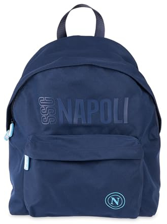 Colourbook - Rucksack Freizeit SSC Napoli, Logo in Relief, 25 Liter, Dunkelblau., L