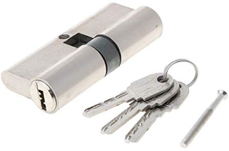 Cylindre de Serrure 30x40,Barillet Serrure Sécurité de la fenêtre de porte de verrouillage 60 70 80 90 mm Touche Serrure de porte anti-vol(70mm)