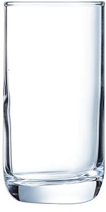 Elisa Hiball - Juego de 6 vasos de cristal templado para mezclador de jugo y vasos de cristal templado de Arcoroc Glassware (350 ml)