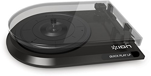 Ion Audio Quick Play LP | Compact Vinyl to USB Turntable with USB Flash Drive