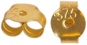 Arranview Jewellery Large (5mm) 9ct Gold Butterfly Earring Backs