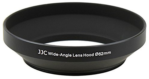 JJC LN-62W Weitwinkel-Gegenlichtblende aus Metall, 62 mm, für Canon Nikon Pentax Olympus Sony Kamera ab 24 mm