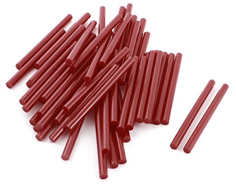 Sourcingmap 50Pcs Red Hot Melt Glue Gun Adhesive Sticks 7x100mm for Craft Model