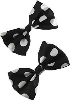 Zac's Alter Ego Small Polka Dot Bow On Crocodile Clip