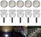 CHNXU 10er Set Terrassen Einbaustrahler LED Bodeneinbaustrahler Ø30mm 0.6W Aussen DC12V Kaltes Weiß IP67 Wasserdicht LED Einbauleuchten Deckenstrahler für Küche Garten Treppen Bad Balkon