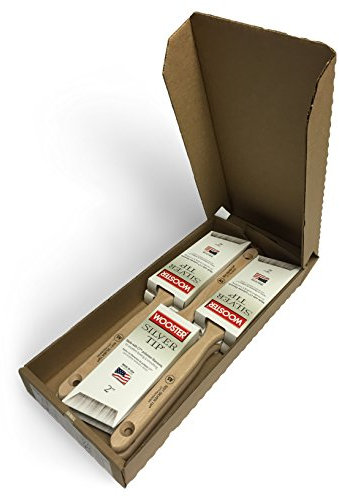 Wooster Brush 5221 Lot de 6 pinceaux d'angle à pointe argentée 5,1 cm